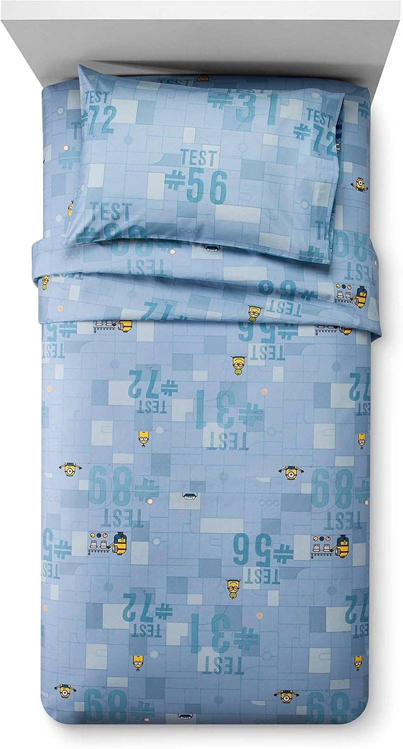 Despicable Me 3 Minions Blue Sheet Set (Twin) 3pc