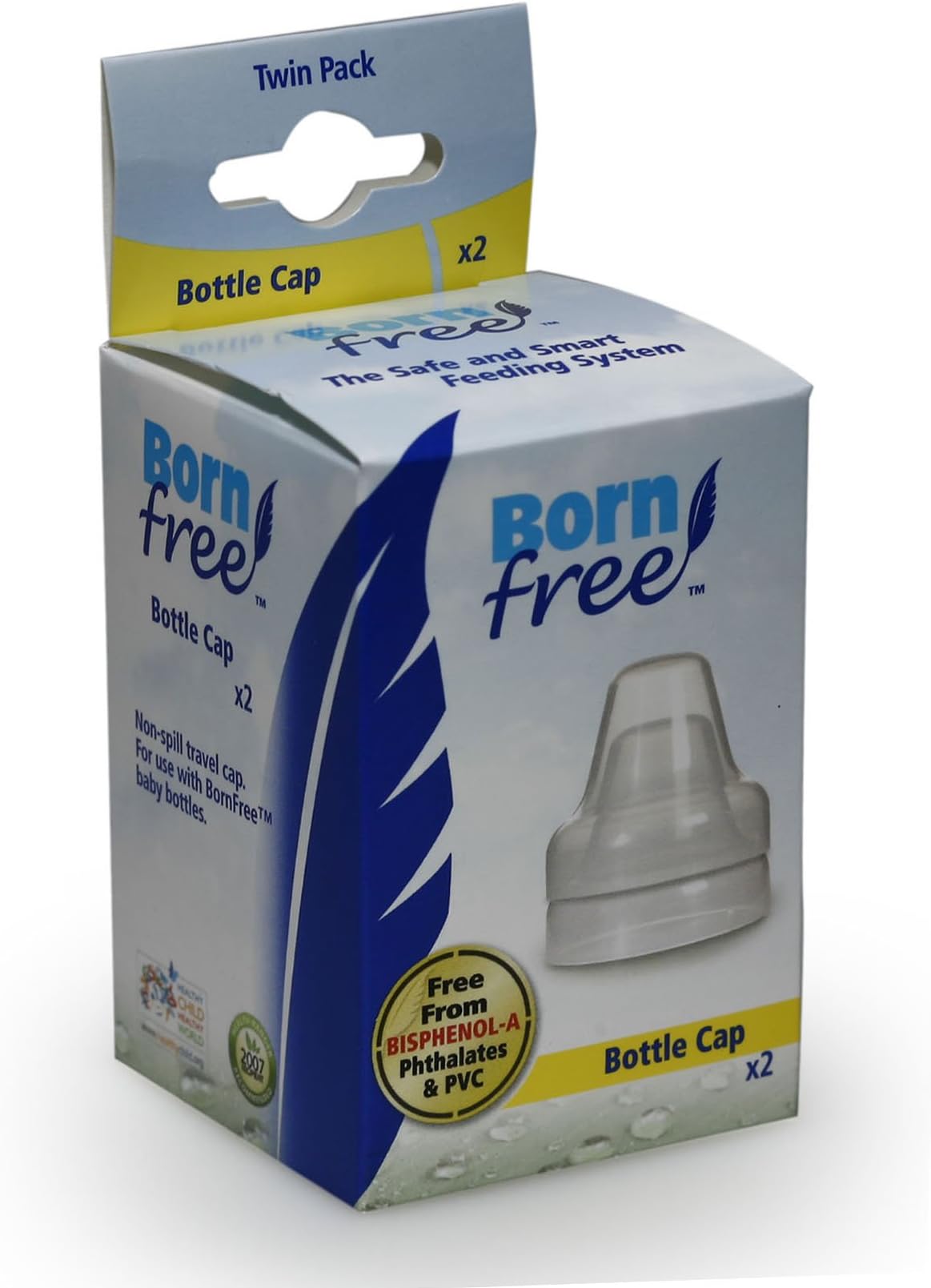 BornFree Bottle Cap Twin Packs