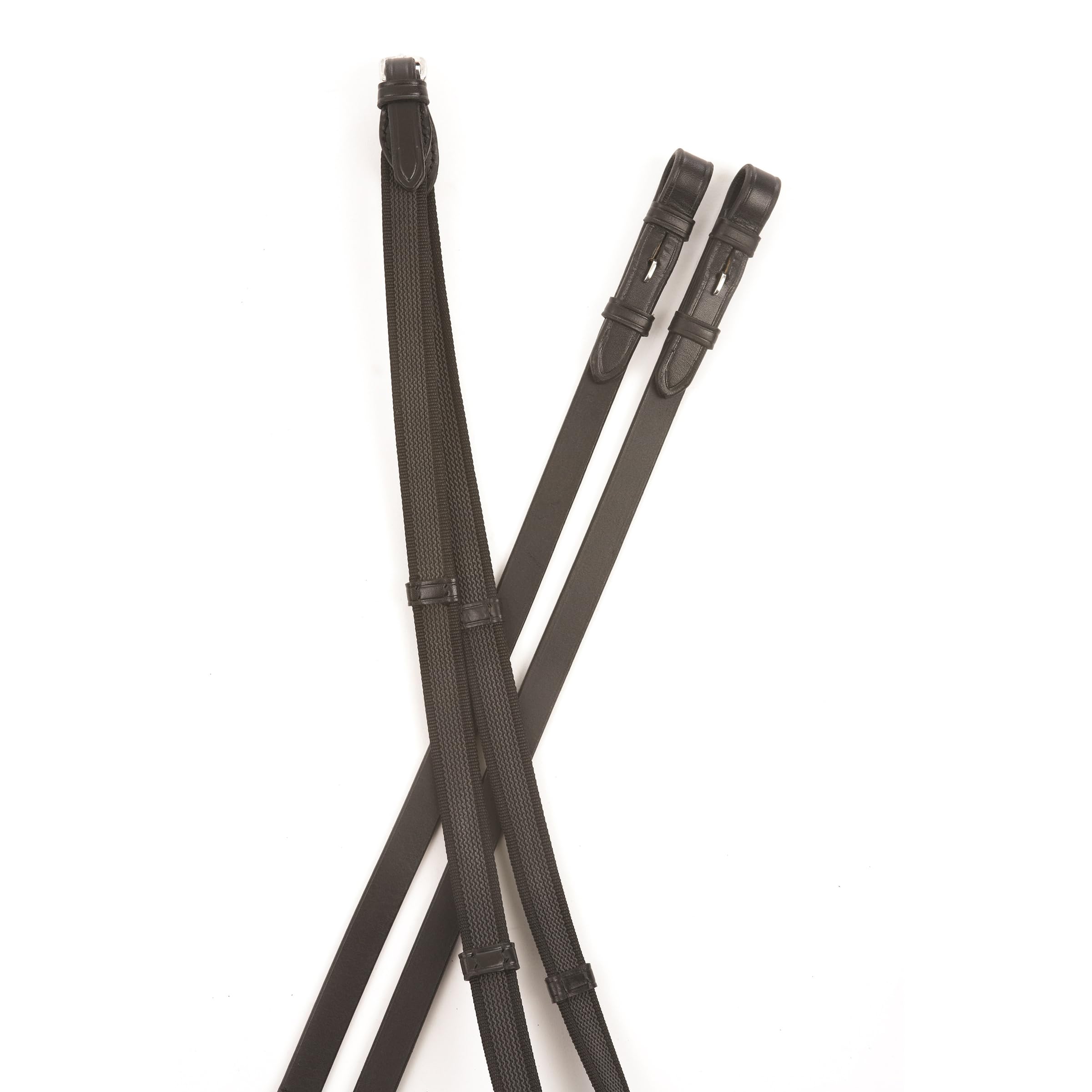 Collegiate Suregrip Reins IV, Black, 5/8"x54"