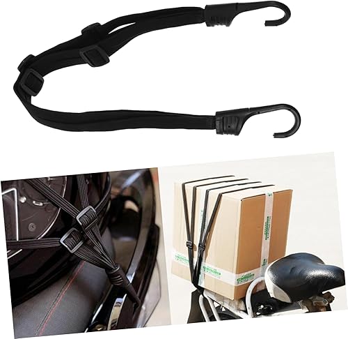 Miniatura 7 de Yardwe 2 piezas de cuerda para casco de motocicleta, cuerda elástica para casco, cuerda de equipaje, correas de equipaje, engranaje de casco