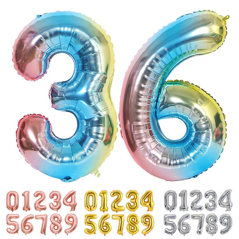 Foil Globo Número 5 Azul 40" (101cm), Inflable Helio o aire, Gigante Numeros 0-9, 10-19, 20-29, 30-100, Grande Globos Decoración para La Boda Aniversario y Cumpleaños Fiestas — view 111