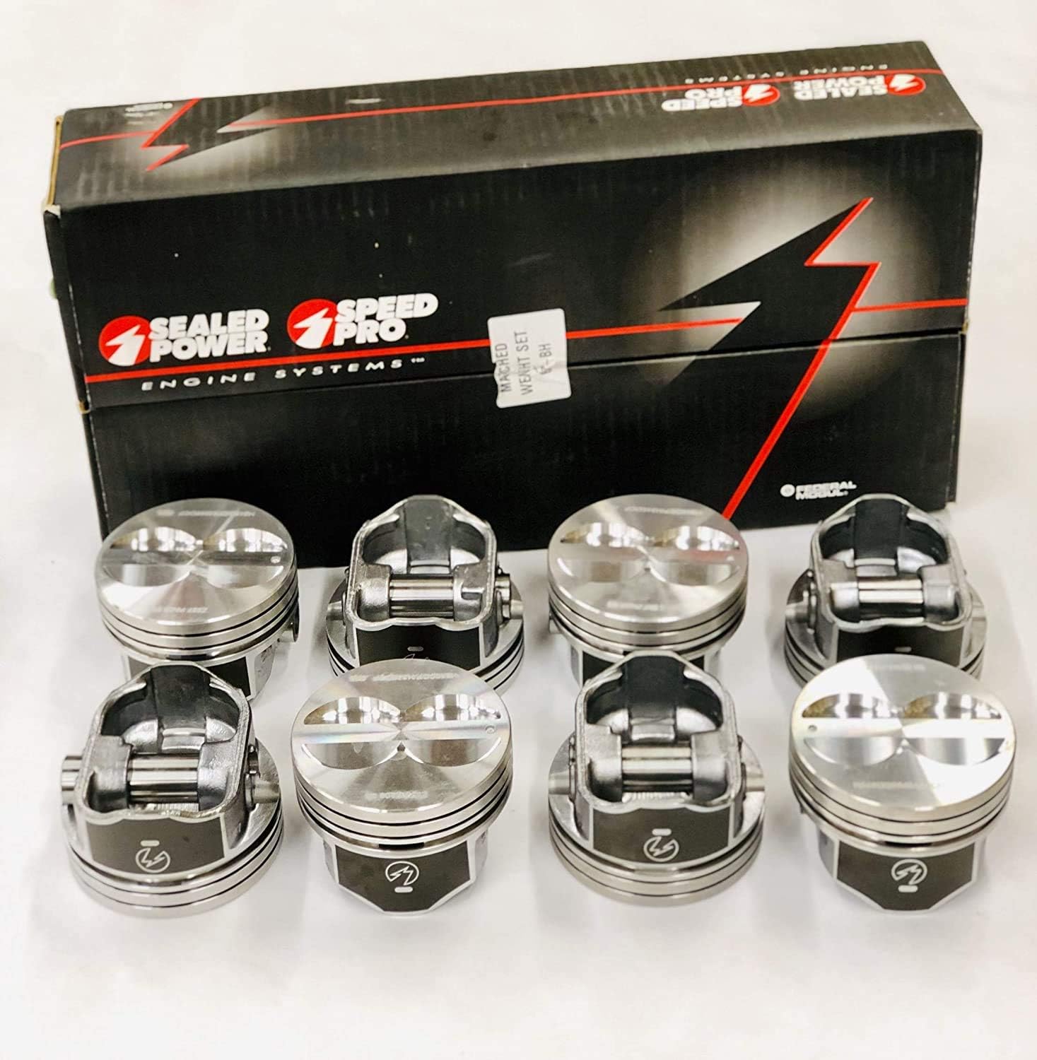 1970-80 small block Chevy 400 Hypereutectic Flat Top Coated Piston Set of (8) 10.7:1. Click size needed before adding to Cart! (STD Bore 4.125")
