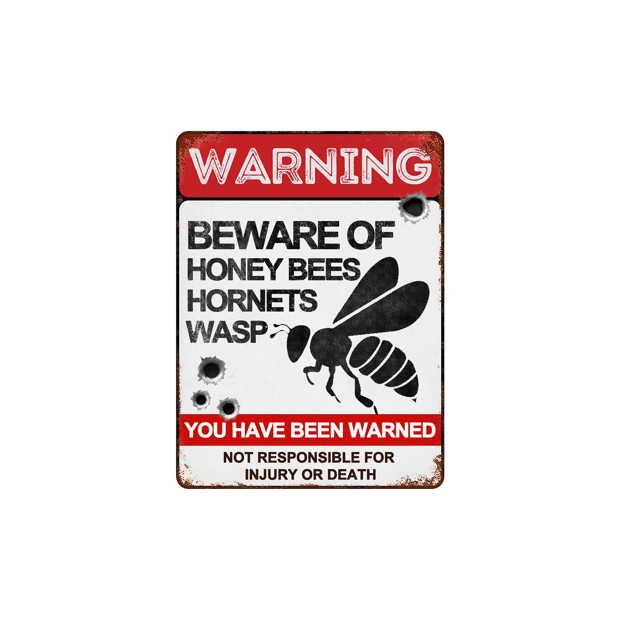 BAIWIFE Beware of Gorilla Signs 8"x12" Vintage Metal Warning Signs About Gorilla Activity Areas for Outdoor Fences Yards Garden