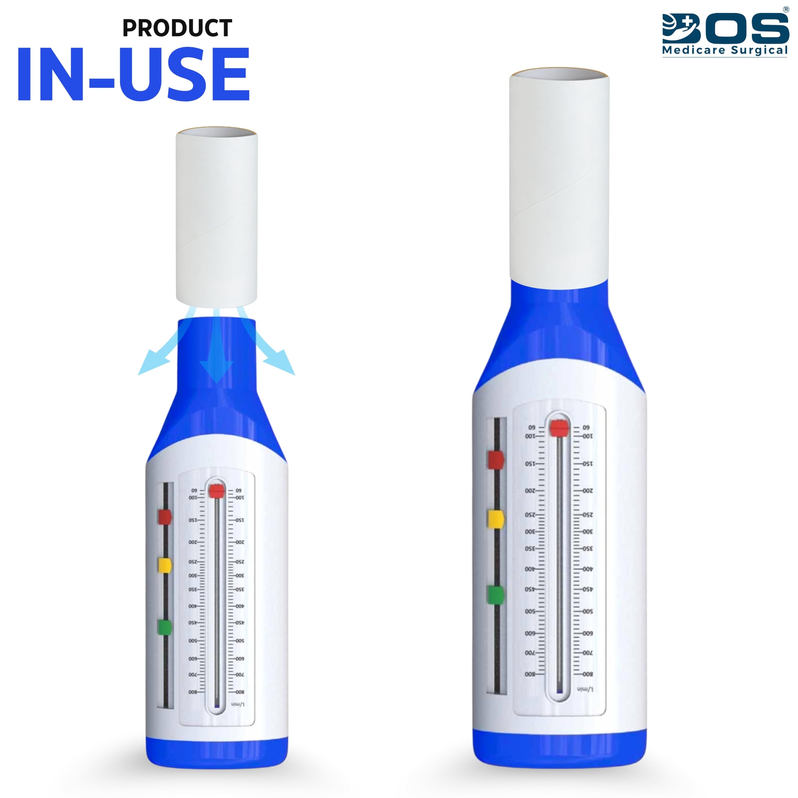 Bos Medicare Surgical Peak Flow Meter Mouthpieces | Large Size (Set of 10) | Disposable Plastic Tips for Spirometer, Lung Function & Breathing Tests in Hospitals & Clinics - Image 4 thumbnail