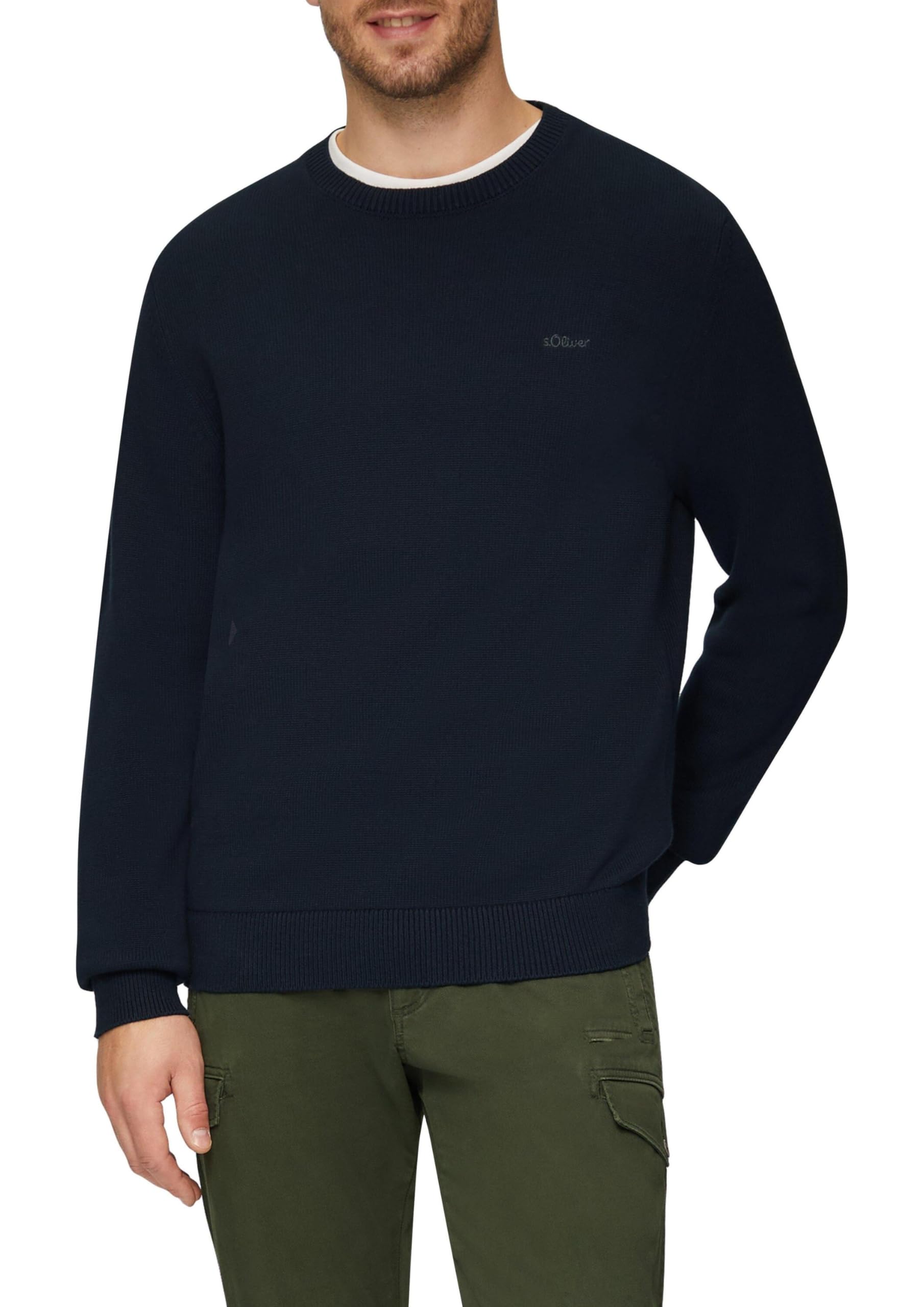s.Oliver Pullover mit Logo-Stitching