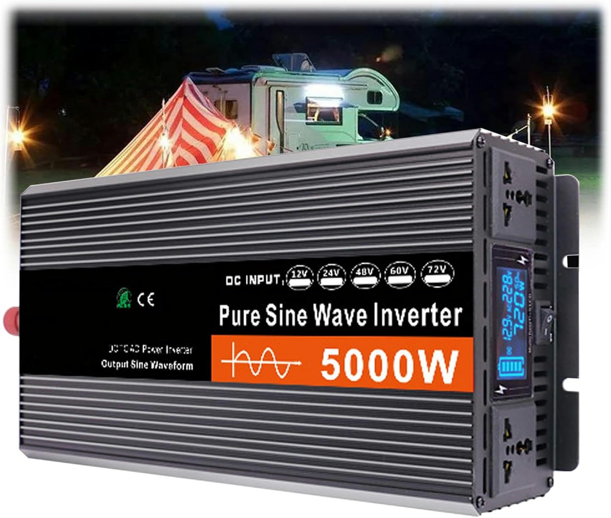 Onduleur de puissance 5000W DC 12V 24V : passez au solaire sans coupure de courant