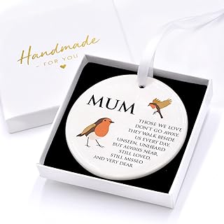 Beecreative Robin Memorial Gift, Mothers Day Memorial, Those We Love Don't Got Away, Sympathy Bereavement Gift, Remembrance Gifts Nanny Grandma Dad Grandad, With Gift Box