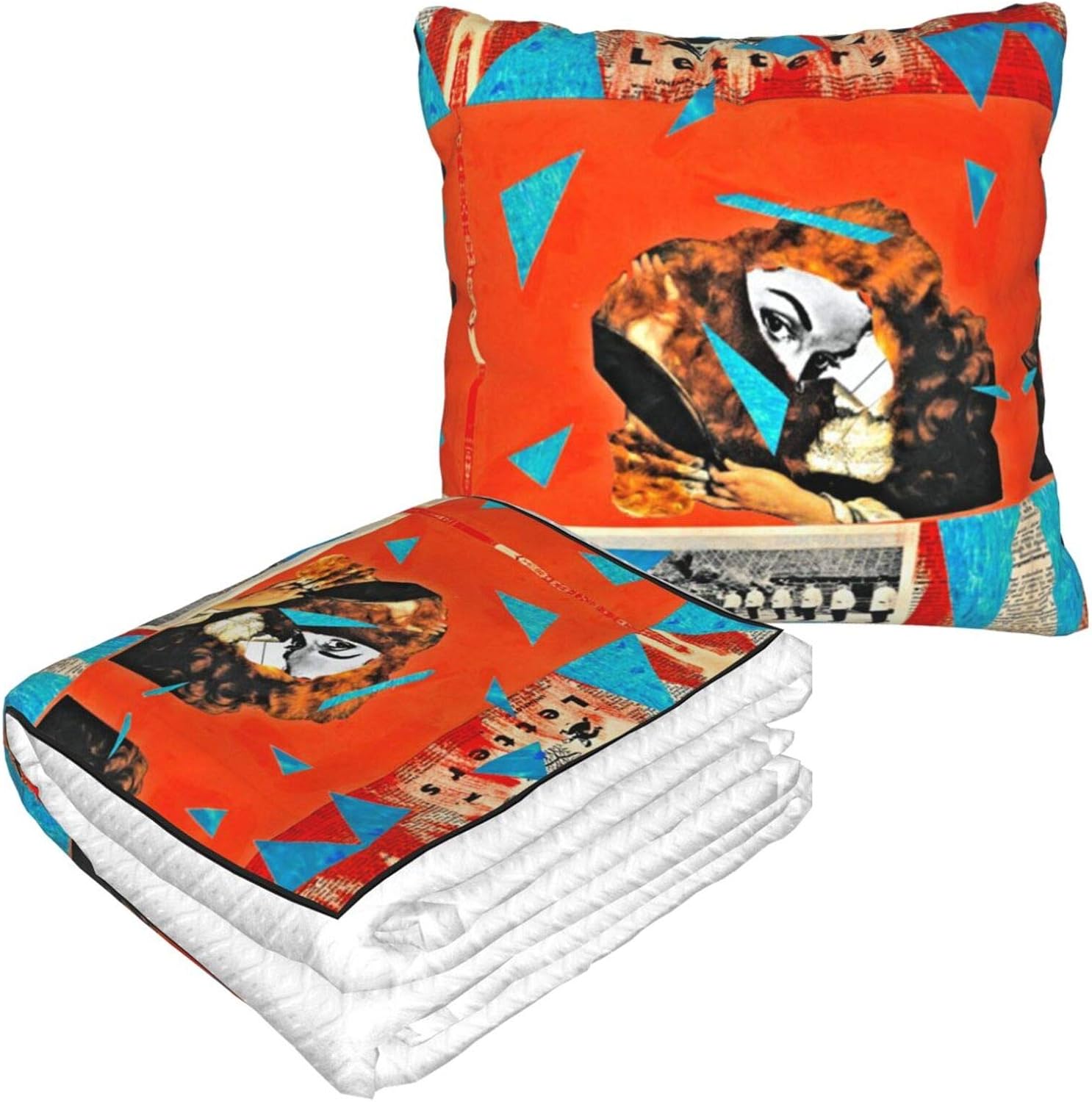 Vector Graphics Throw Blanket,Lightweight Throw Pillow for