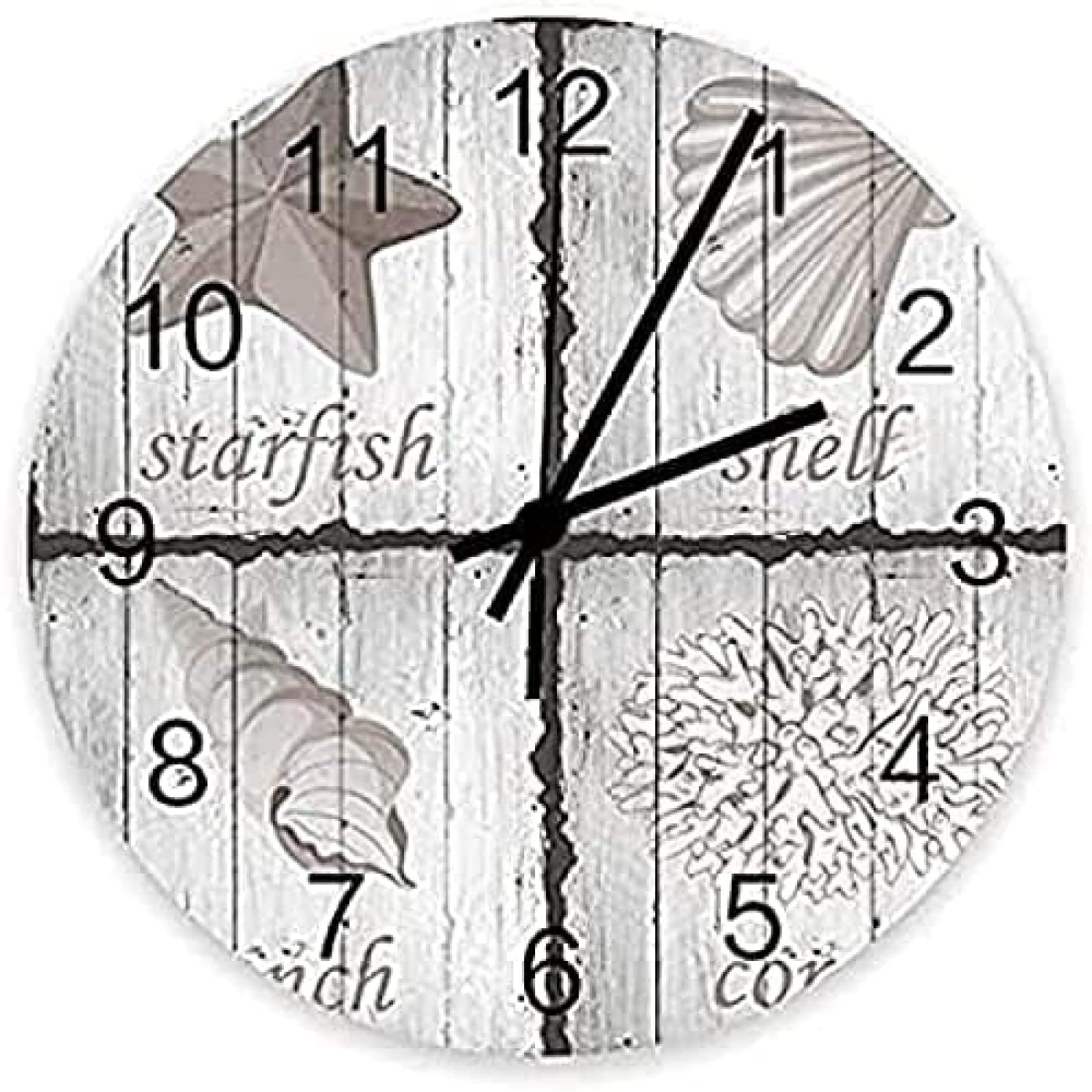Horloge murale sans tic-tac à quartz pour un sommeil sans bruit