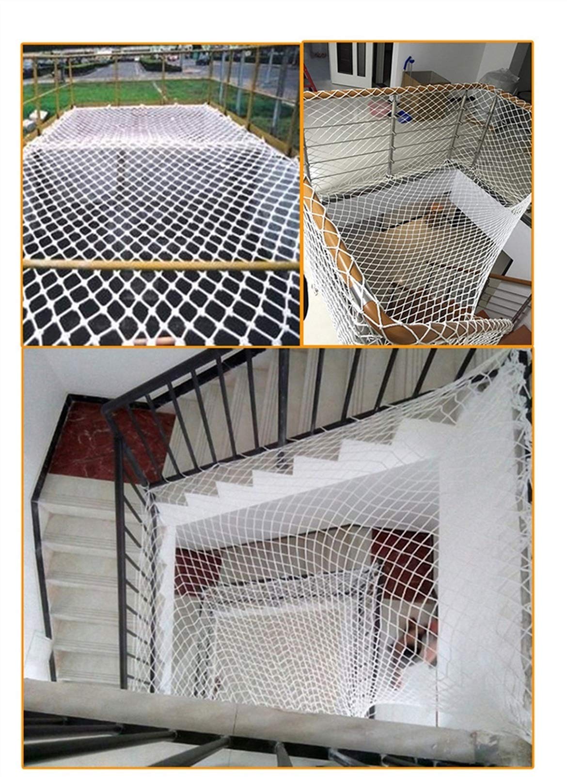 Balkon-Sicherheitsnetz 4,5x0,9m – Kindersicherung & Katzenschutz Für Geländer