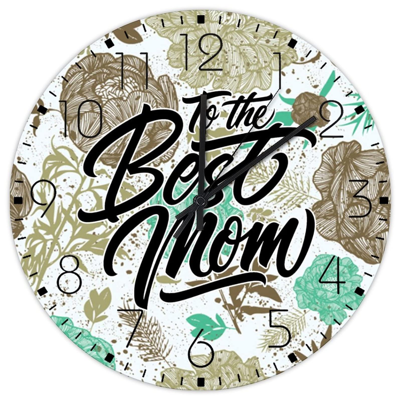 Horloge murale sans tic-tac en bois pour retrouver le sommeil