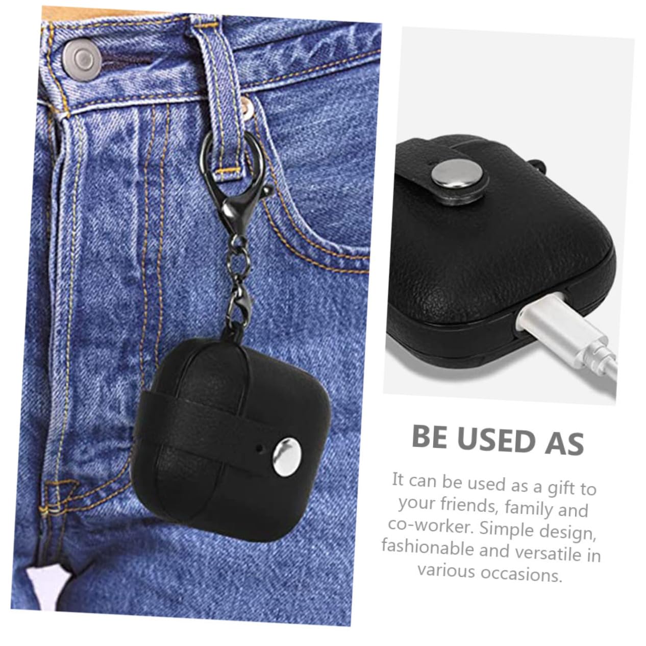 HOMSFOU 5piezas Estuche Protector De Auriculares Inalámbricos PU Resistente Al Desgaste Compatible Ligero y Compacto para Llevar Bolsos o Mochilas