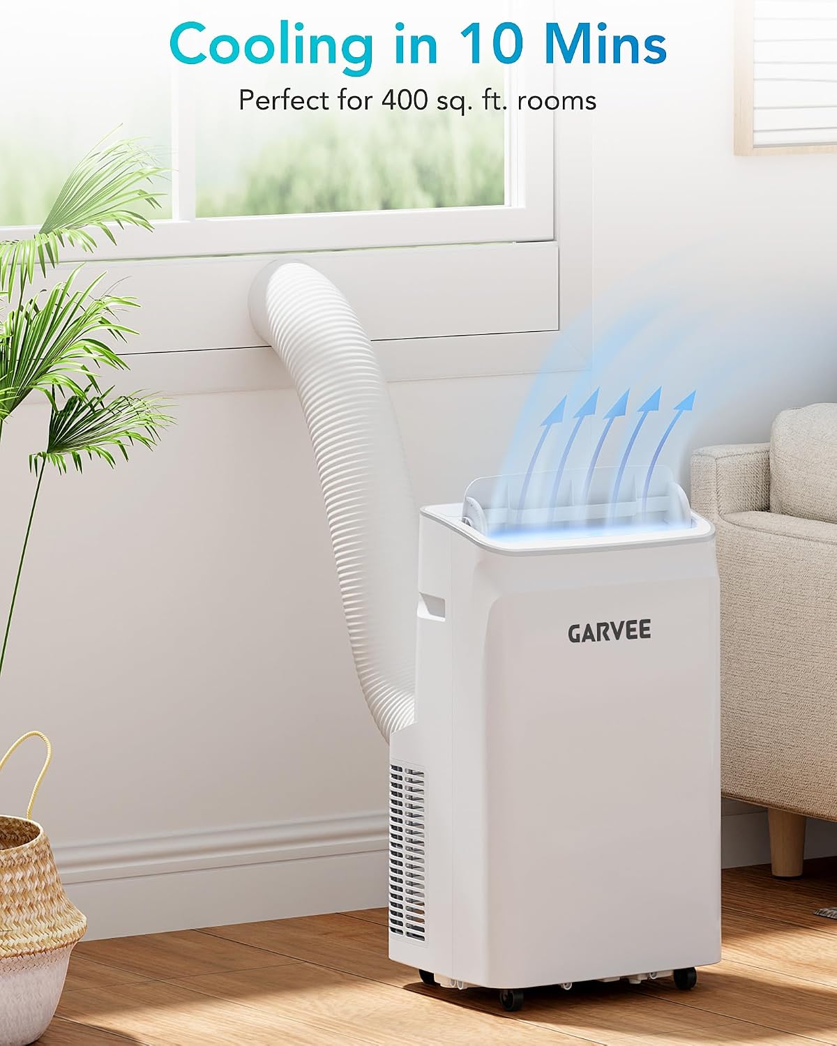  12000 BTU Portable Air Conditioner, 3-in-1 AC Unit Cools Rooms thumbnail