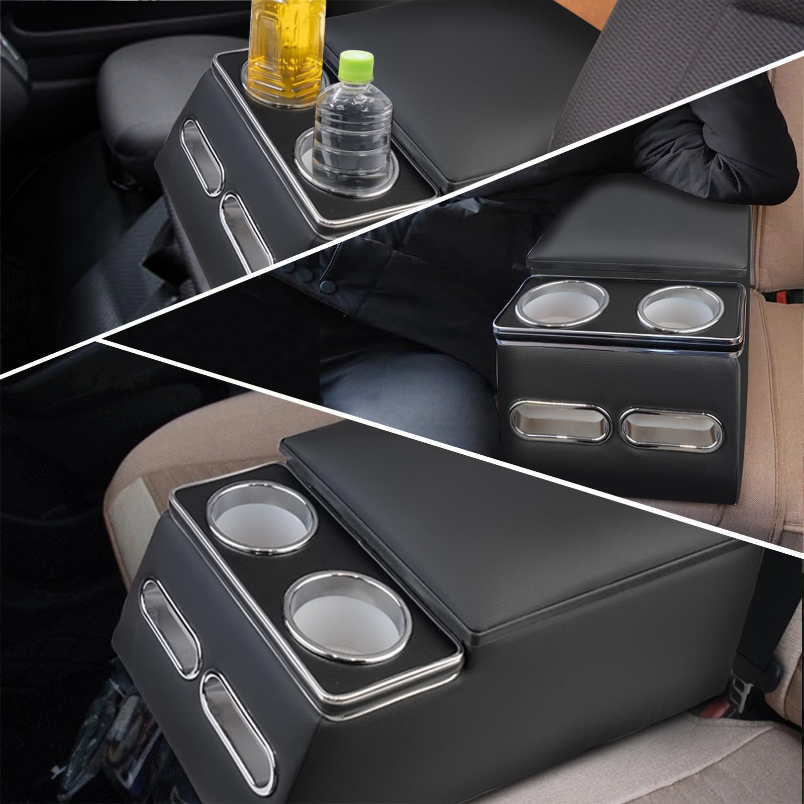 Organizer Console Centrale Auto - Portabicchieri E Supporto Telefono