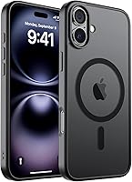 Vista 32 de SUPFINE - Funda magnética para iPhone 13 Pro Max (compatible con MagSafe), (protección contra caídas de grado militar de 10 pies), delgada, Negro