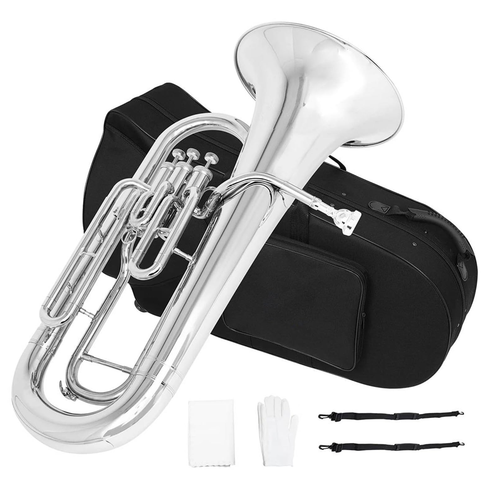 Eufonium Mosiądzu Kompletny Zestaw Zaworów Pionowych Bb Euphonium Z 3 Kluczami Dla Początkujących Profesjonalnych Wykonawców