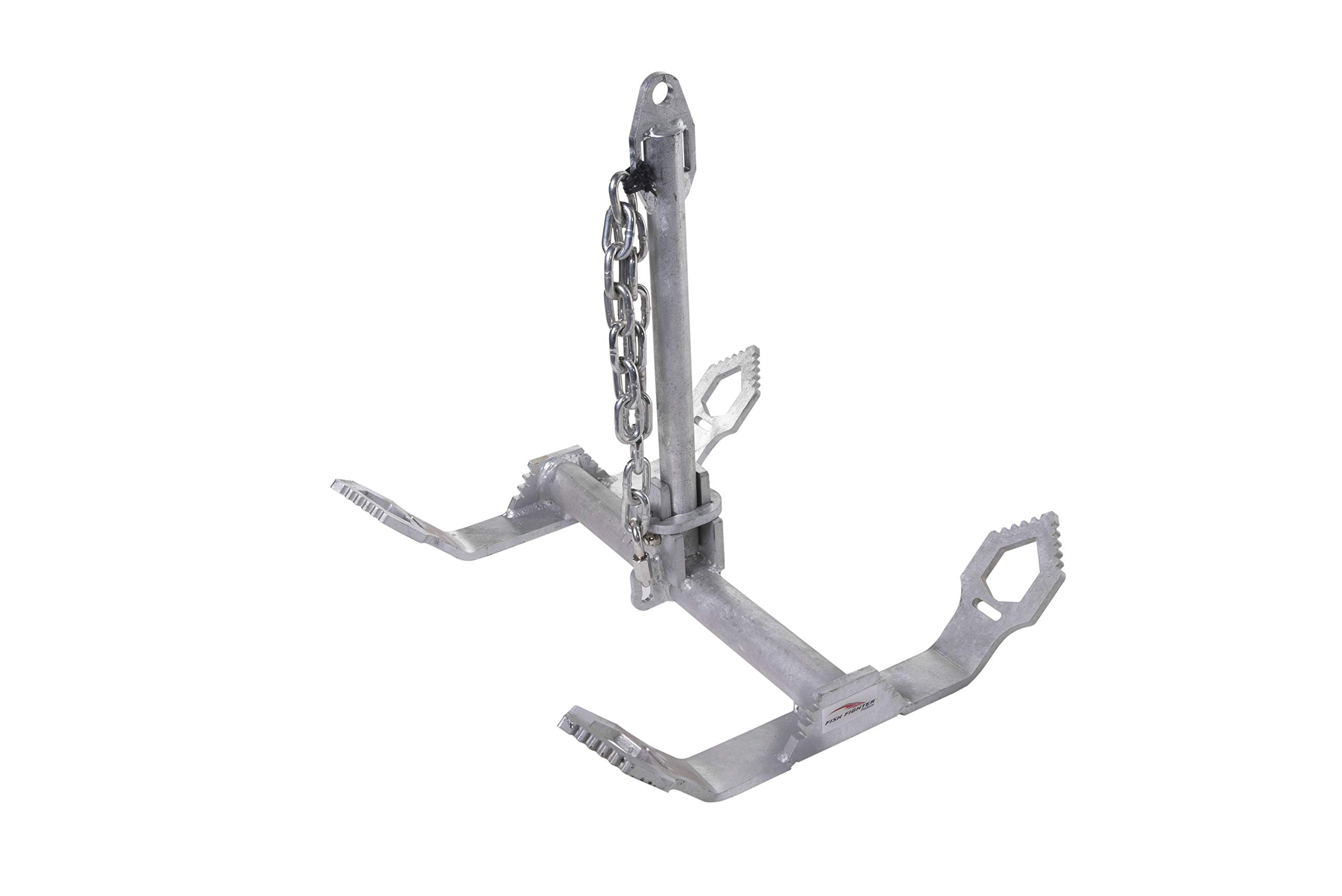 Fish Fighter Boat Anchor - 32 LB | Folding Galvanized Breakaway River Boat Anchor | Columbia River Edition