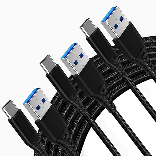 Cable de carga USB C de 3 pies, 6 pies, 10 pies, cable para Samsung Galaxy A14 A13 A53 5G S22 S21 S20 Plus Ultra FE A71 A21 A51A32 A03S A50 A20 A11