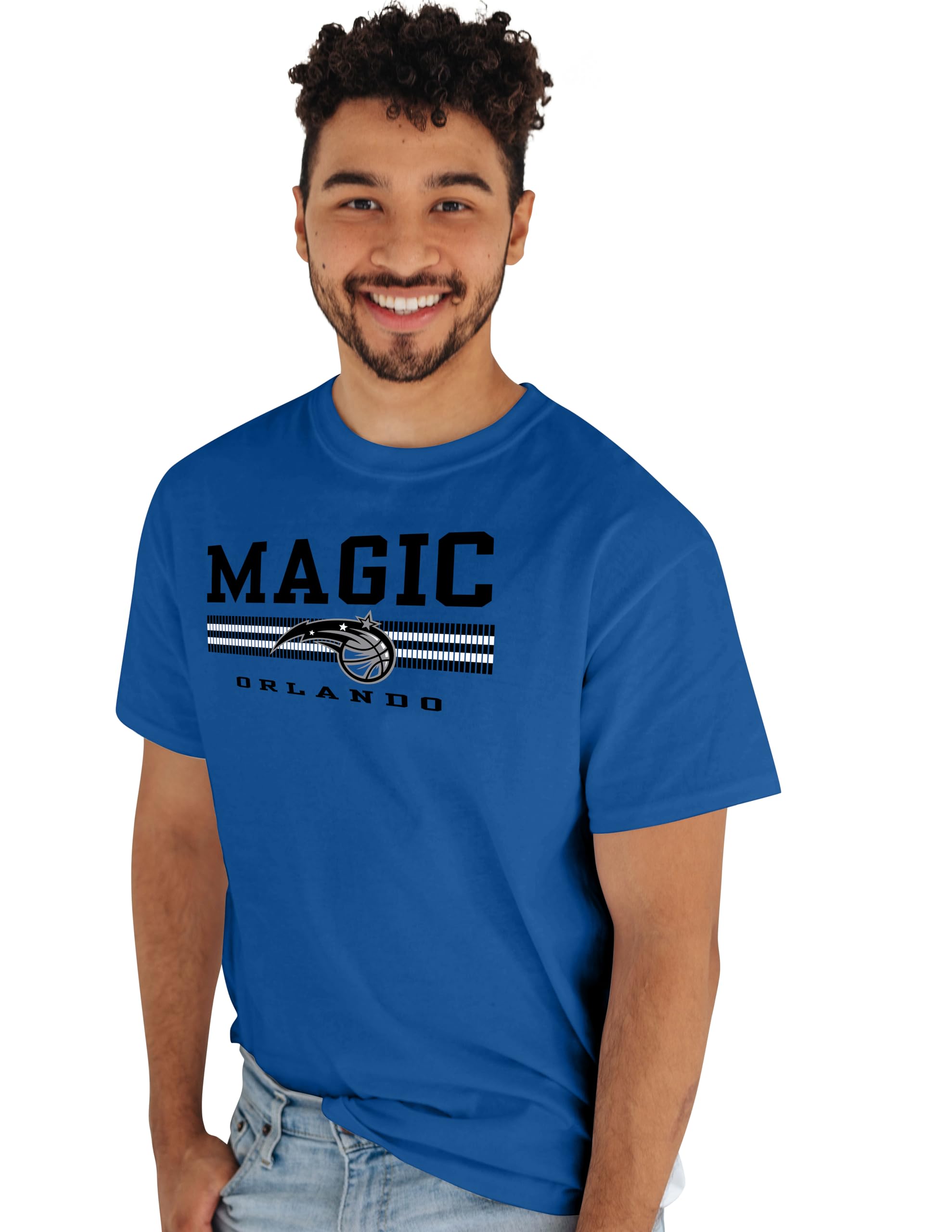 Blue 84 NBA Officially Licensed T-Shirt Basketball Team Color