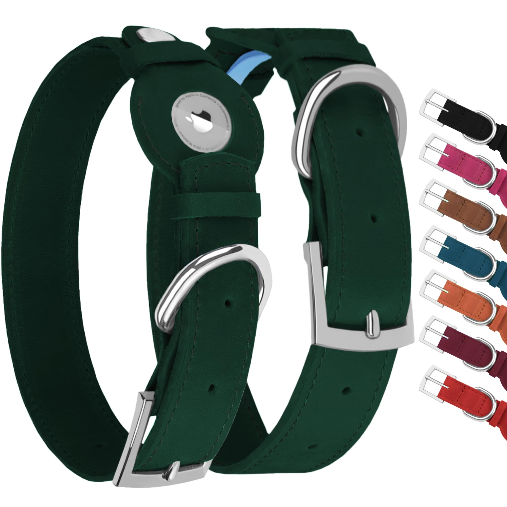 Collier GPS de suivi souple pour grand chien vert XL anti perte