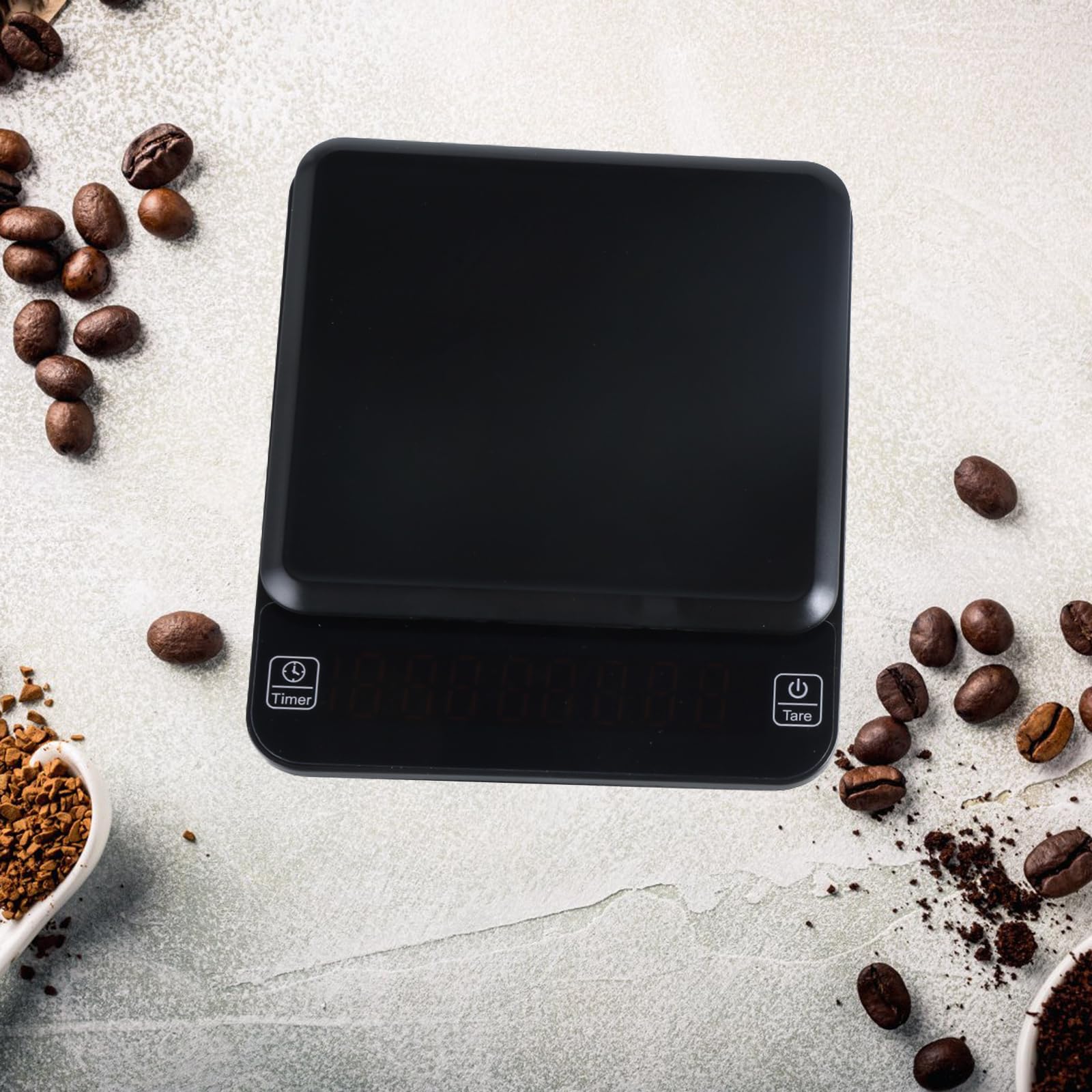 Precise Electronic Digital Coffee Scale with Timer and Tare Function 3KG/0.1G Espresso Weighing Tool Kitchen Scales