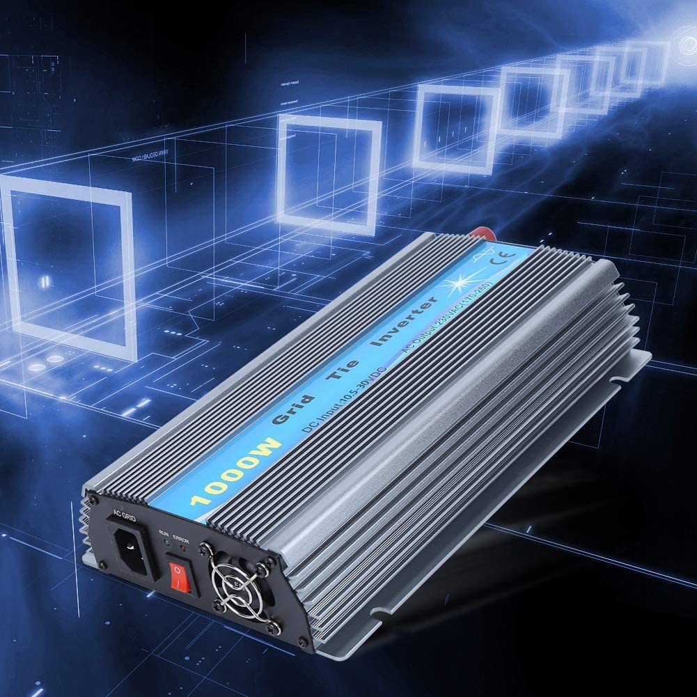 Micro-onduleur, 1000W entrée 10.5-30V Sortie 230V onduleur réseau, Petit équipement Solaire connecté au réseau