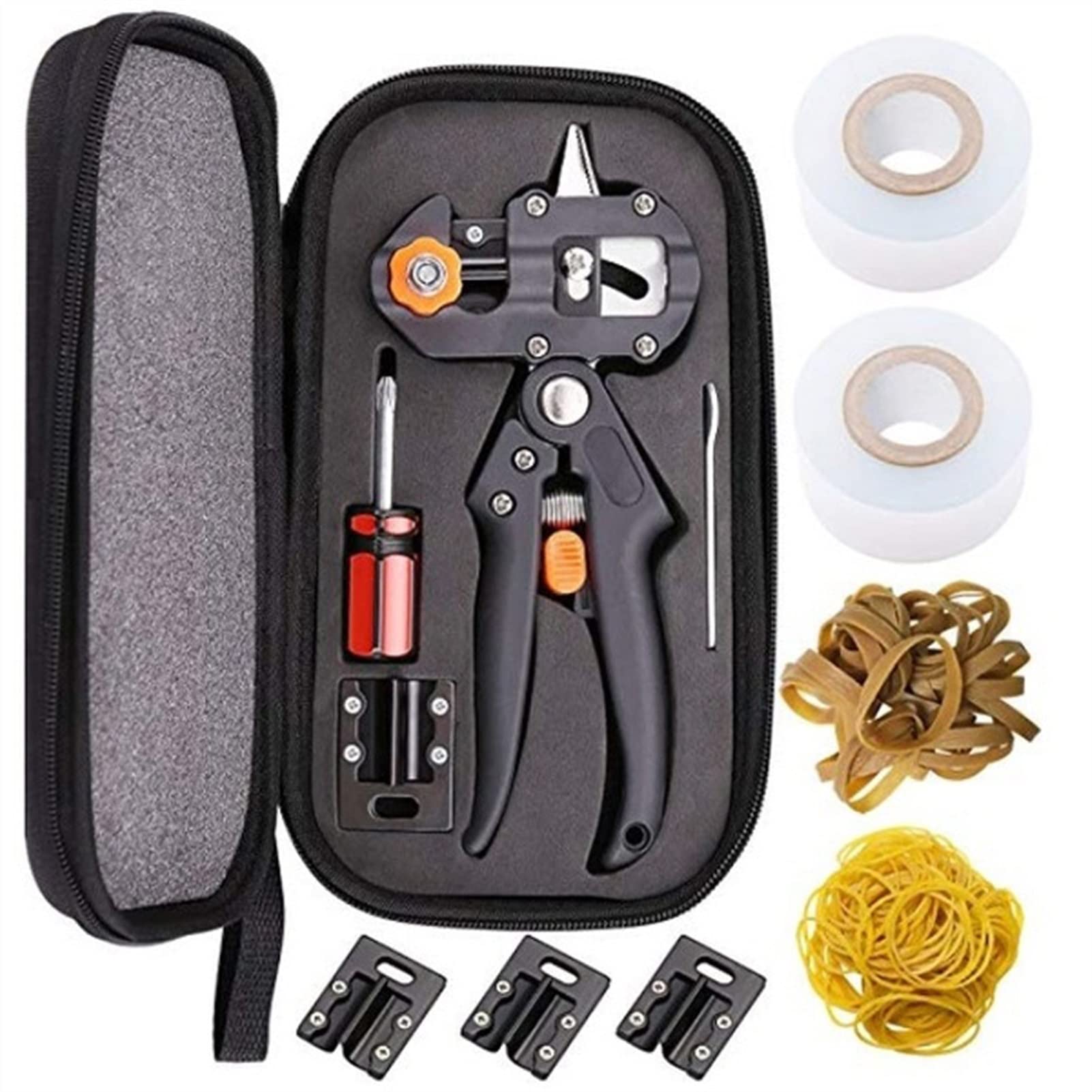 Potatore Manuale Attrezzo per innesto da Giardino Kit di Forbici da potatura Set di Utensili per innesto da Giardino per Alberi da frutto Forbici da potatura Professional