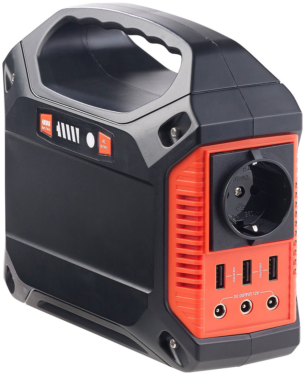revolt Powerbank 230V: Powerstation & Solar-Generator, 155 Wh, 230 V, 12 V, USB, 180 Watt (Powerbank & Solar-Konverter, 230V, Ah)