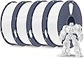 SUNLU PLA+ Filament 1.75mm 4kg Bundle, PLA Plus Filament for 3D Printer, PLA+ Filament Resistant, Accuracy +/- 0.03mm, 4x White