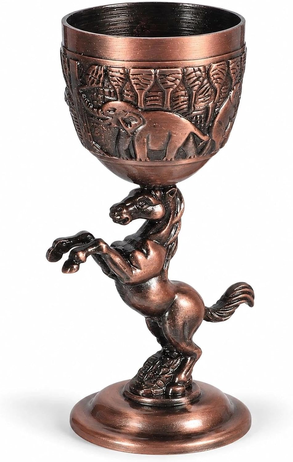 LOGOFUN Metal Horse Goblet for Wine or Tea