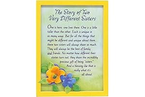 Blue Mountain Arts Miniature Easel Print with Magnet, "The Story of Two Very Different Sisters"