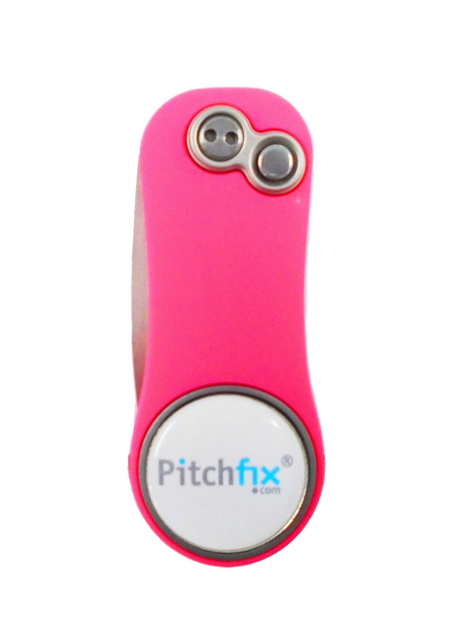 Pitchfix New Hybrid 2.0 Pink/White Divot Tool/Ballmarker/Pencil Sharpener