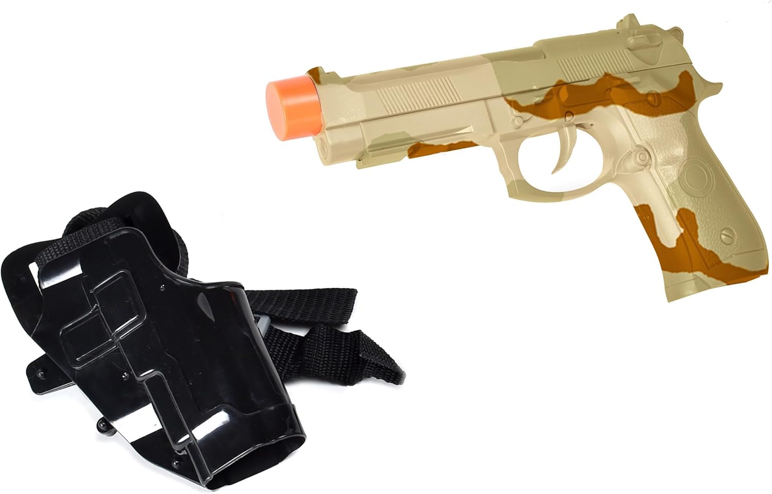 Commando Toy Play Set 5 Piece Military Toys for Kids Cowboy Sheriff Blaster with Holster and Adjustable Belt, Role Play Dress Up Halloween Costume Accessories Role Play Cowboy image 5 of 8 B00SYE9MW6