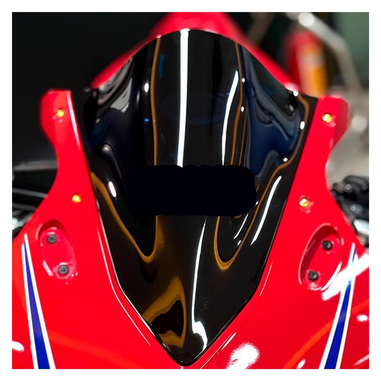 Pantalla Moto para CBR650R 2024-2025 Parabrisas De Motocicleta Carenado Cubierta Deflectora Visera Viento(Negro)