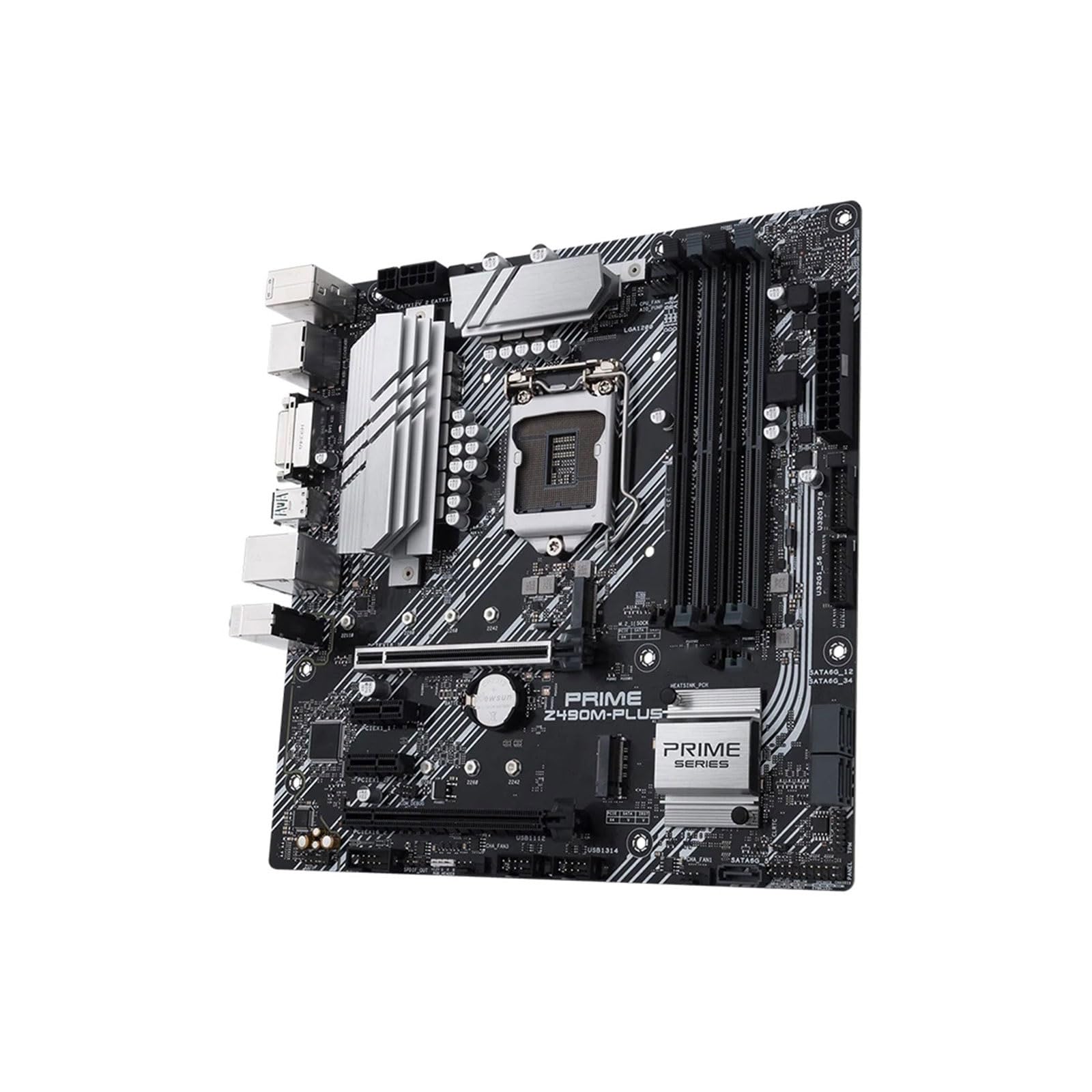 Carte Mere Fit for ASRock Z490M-PLUS Carte Mère, Z490 LGA 1200 DDR4 128 GO supporte i3-10305 i7-11700 10325 10900 10400 CPU ATX NVMe SSD