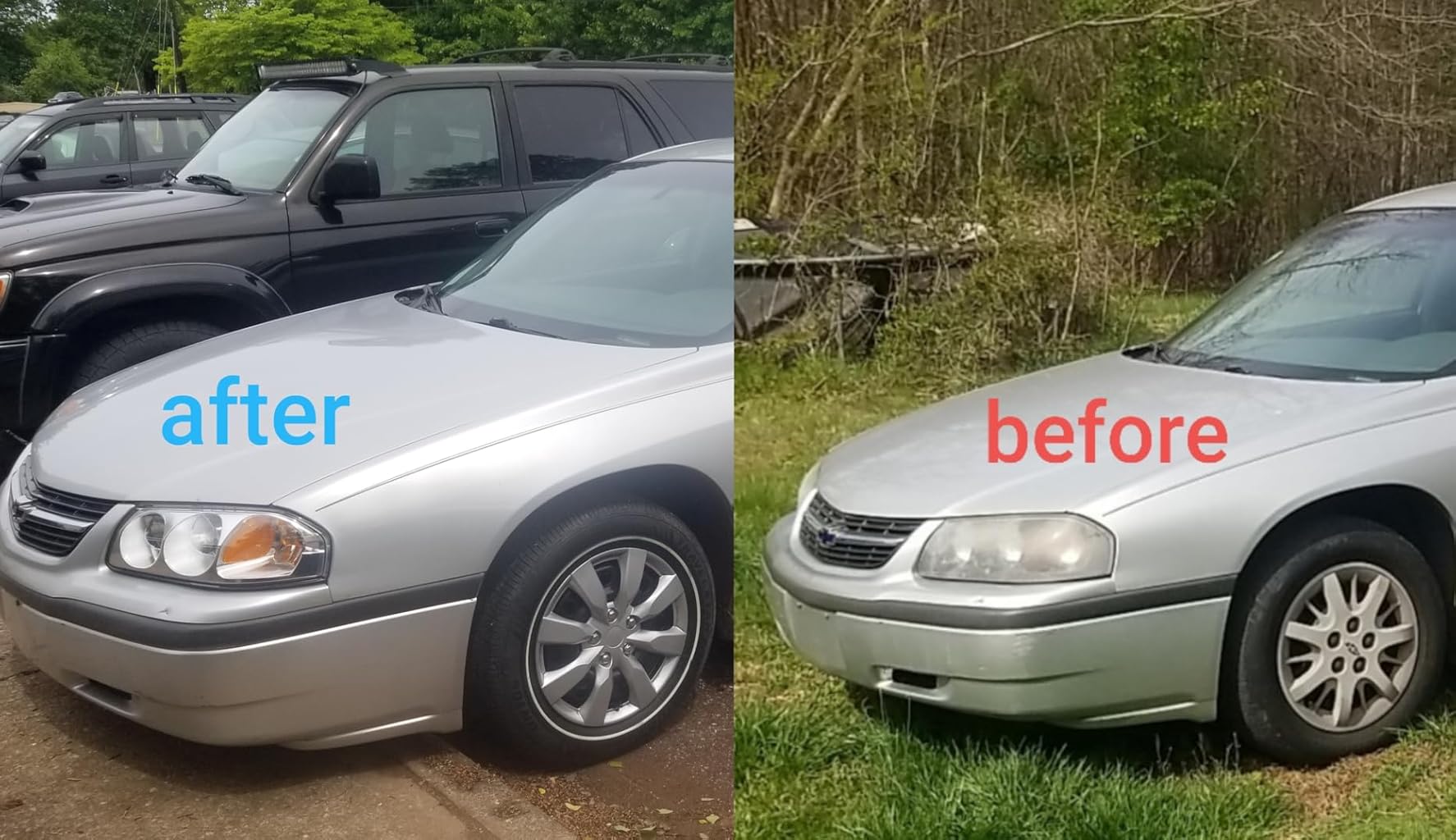 2000 - 2005 Chevy Impala Euro Style DRL Headlights - Chrome, image size:1774x1024