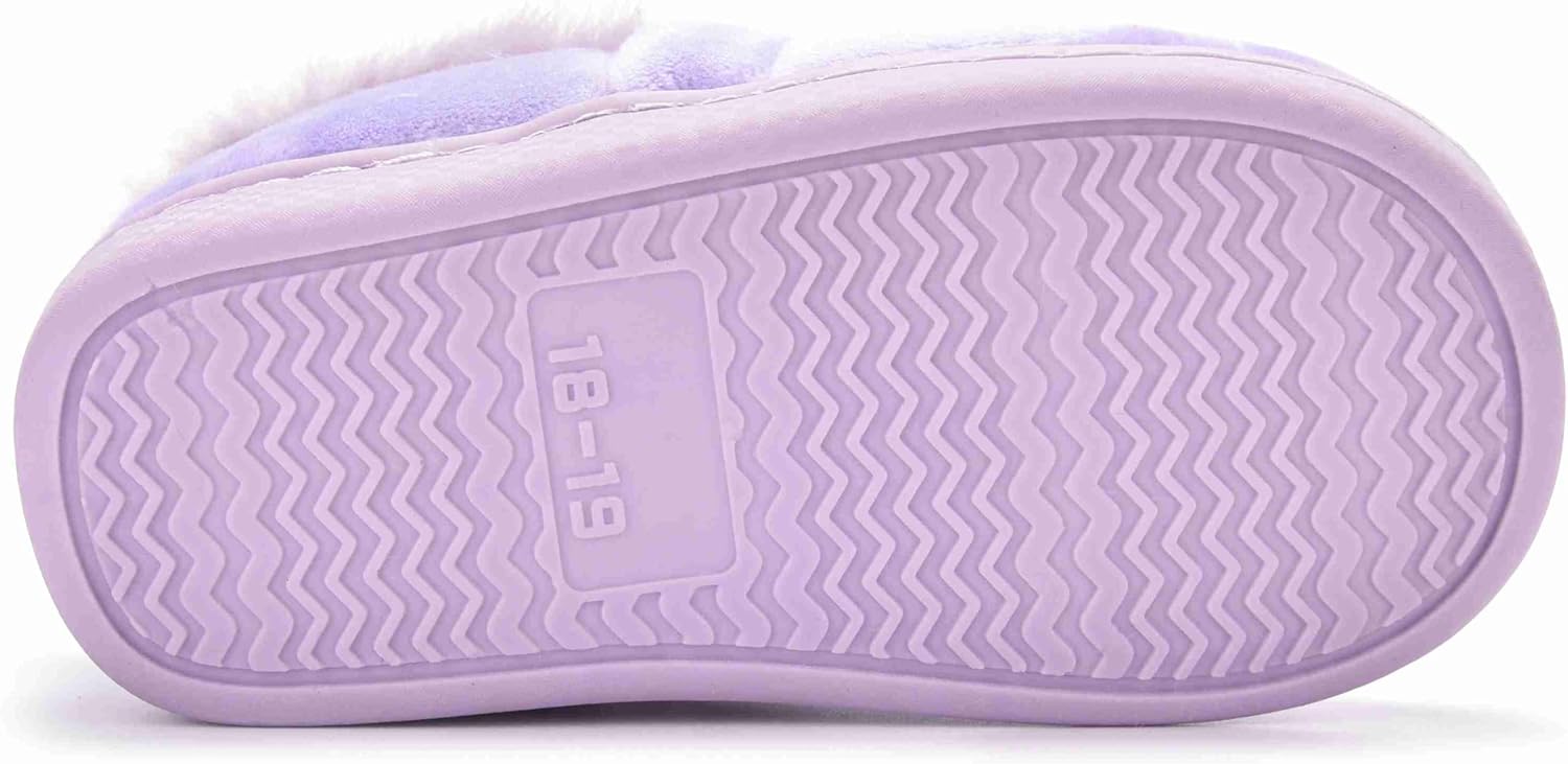 Ainikas Toddler Boys Girls Slippers Fluffy Little Kids House Slippers Warm Fur Cute Animal Home Slipper - Image 6