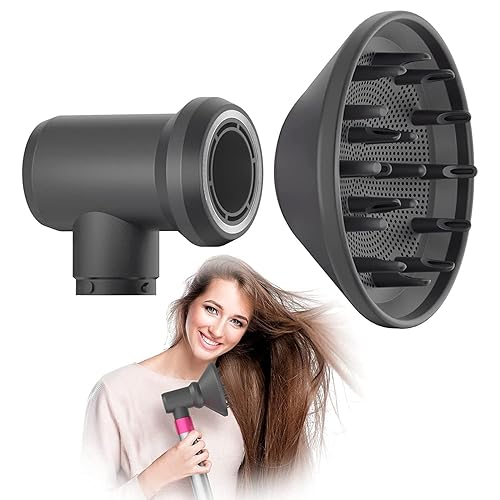 Boquillas difusoras para secador de pelo con adaptador de conversión para piezas de fijación Dyson Airwrap Styler