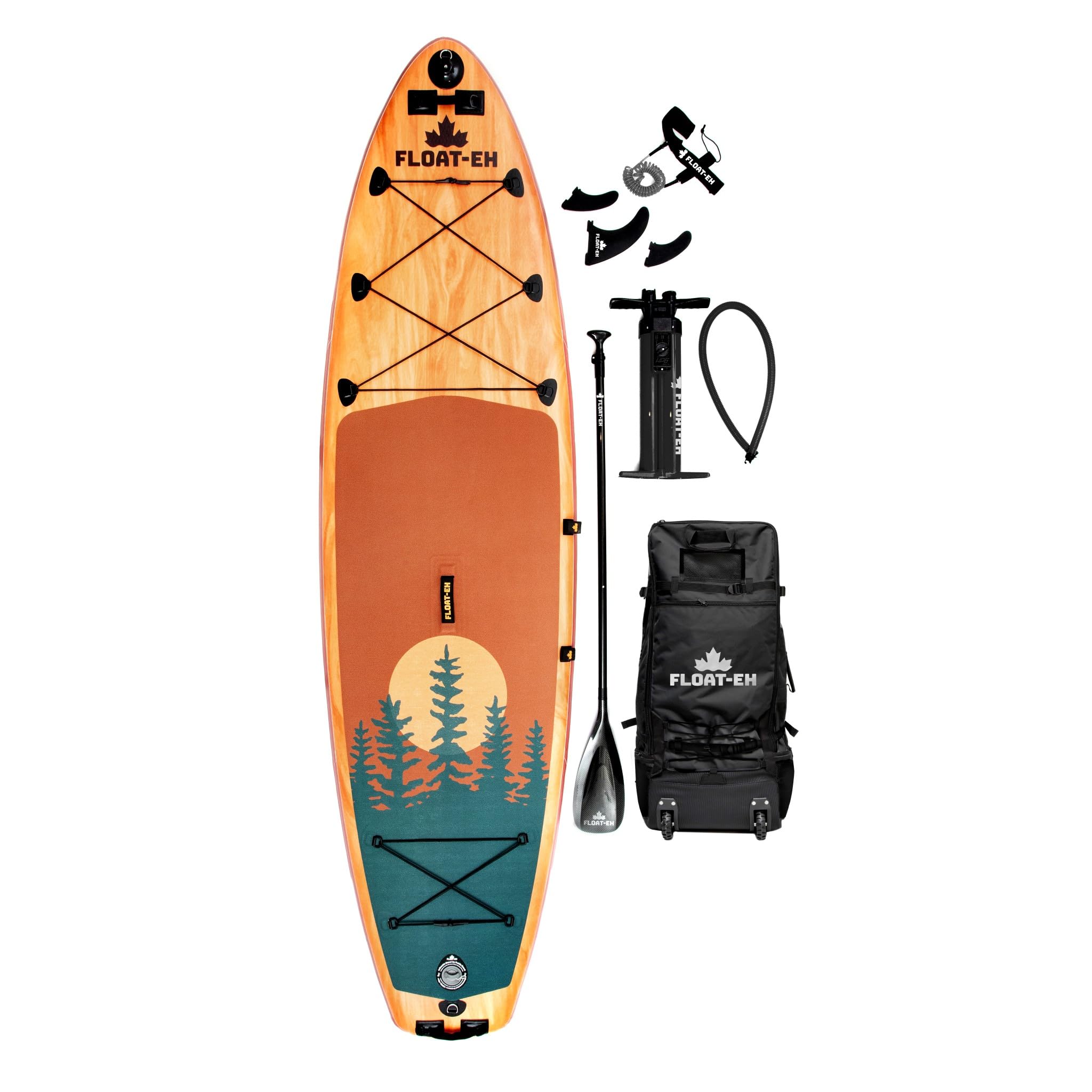 The Woodlander Board - Float-Eh Premium Inflatable 10'6 All-Around Paddle Board