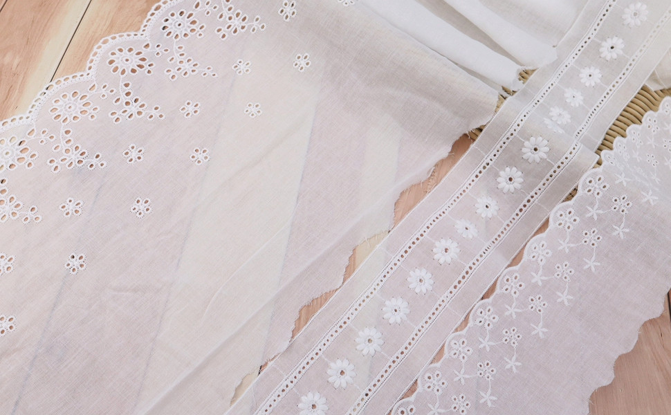 SEWDIYTR eyelet lace trim on Amazon Live