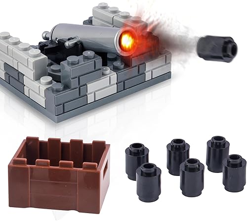 Miniatura 2 de Toy Soldiers Figures Toy Set - Minifigura medieval de cañón de guerra compatible con las principales marcas, 3 años en adelante