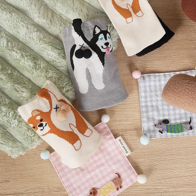 Calcetines divertidos de gato para hombre y mujer miniatura 7
