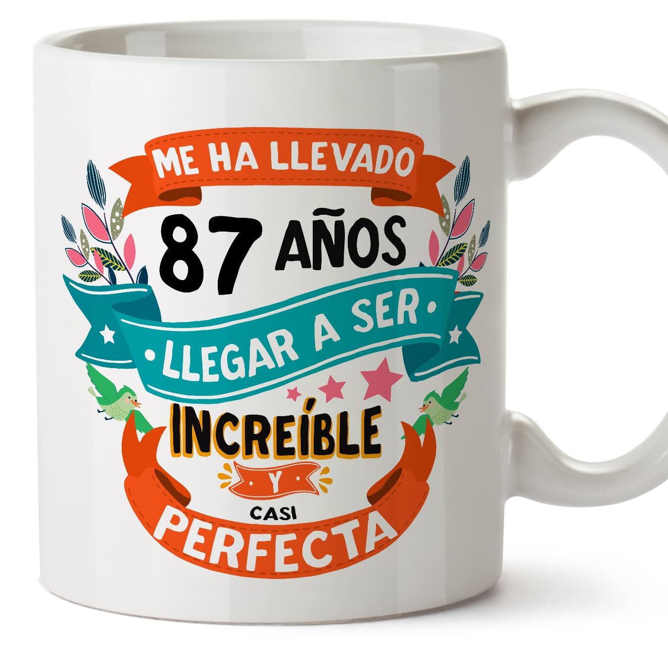 MUGFFINS Taza 80 Cumpleaños - "Me ha llevado 80 años llegar a ser increíble y casi perfecto - Regalos Desayuno Feliz Cumpleaños — view 55