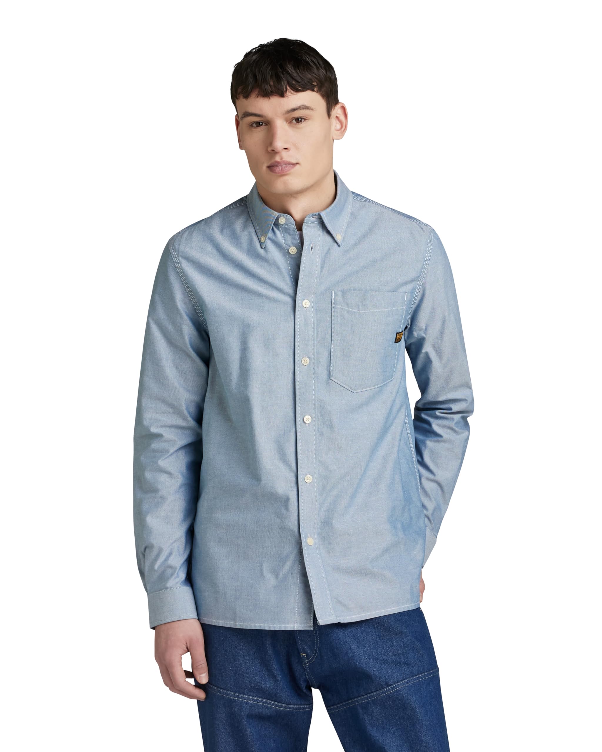 G-Star Herren One Pocket Regular Hemd Shirt (1er Pack)