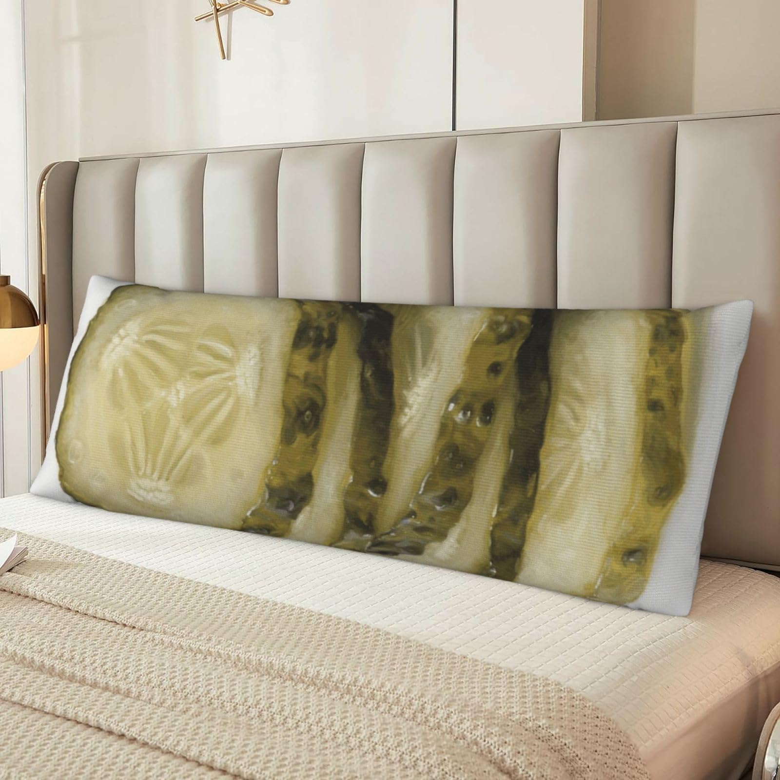 Pickle Body Pillow Cover with Hidden Zipper 54"X20",Ultra Soft Microfiber Long Pillow Case Decorative Bedding Pillowcase Cushion Cover Cases for Bedroom Couch Sofa,Home Gifts