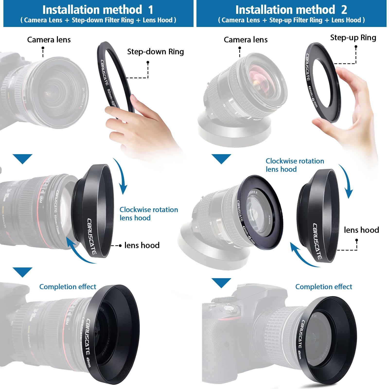 PARALUCE METALLO 39MM GRANDANGOLARE Universale Wide Angle Alluminio Protective - Foto 6