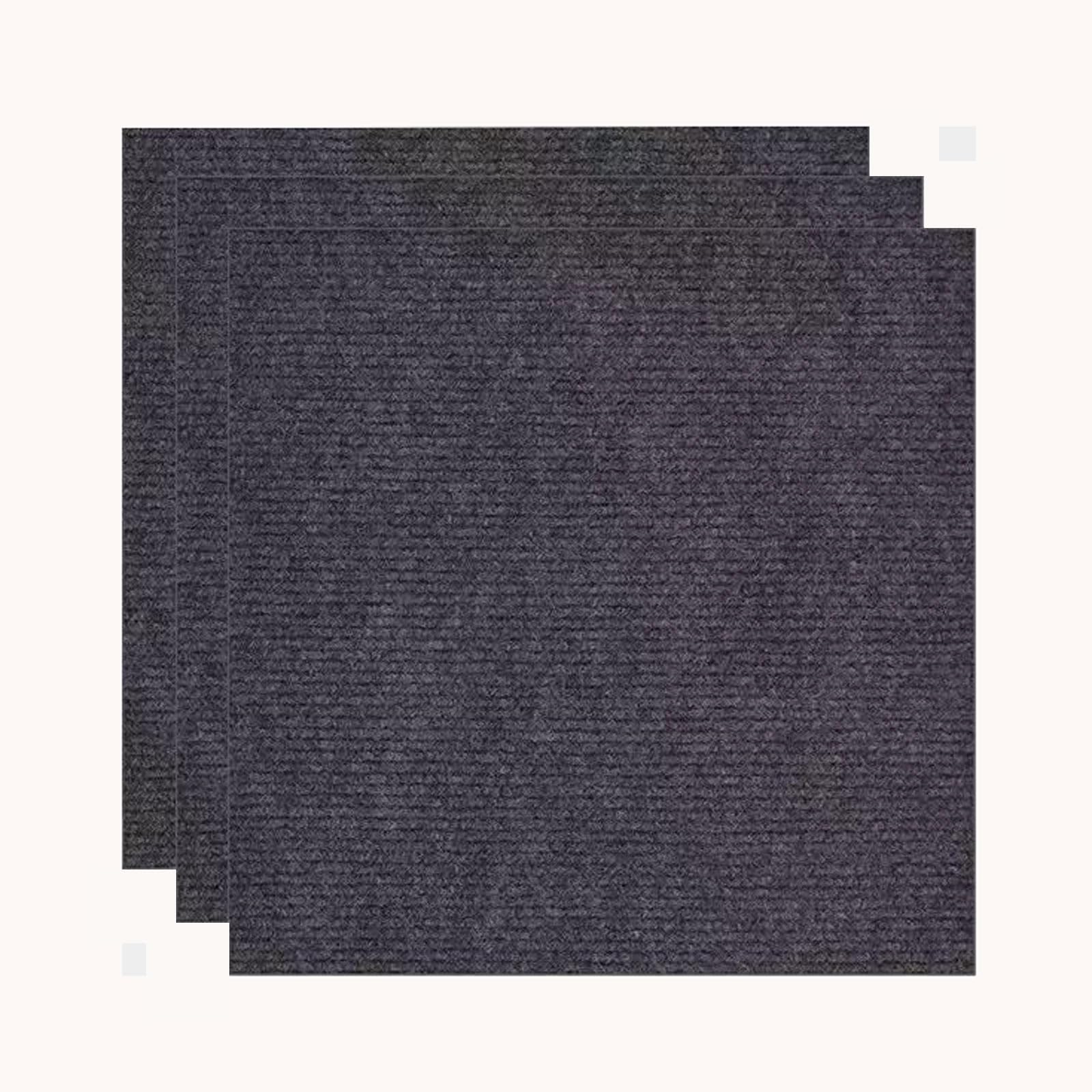 Blissbuilt Carpet Tiles60*60cm,Carpet Squares Self-Adhesive,Soft Padded,Heavy Duty Home Commercial Retail Office Shop Flooring Rugs Floor Tile,4pieces.