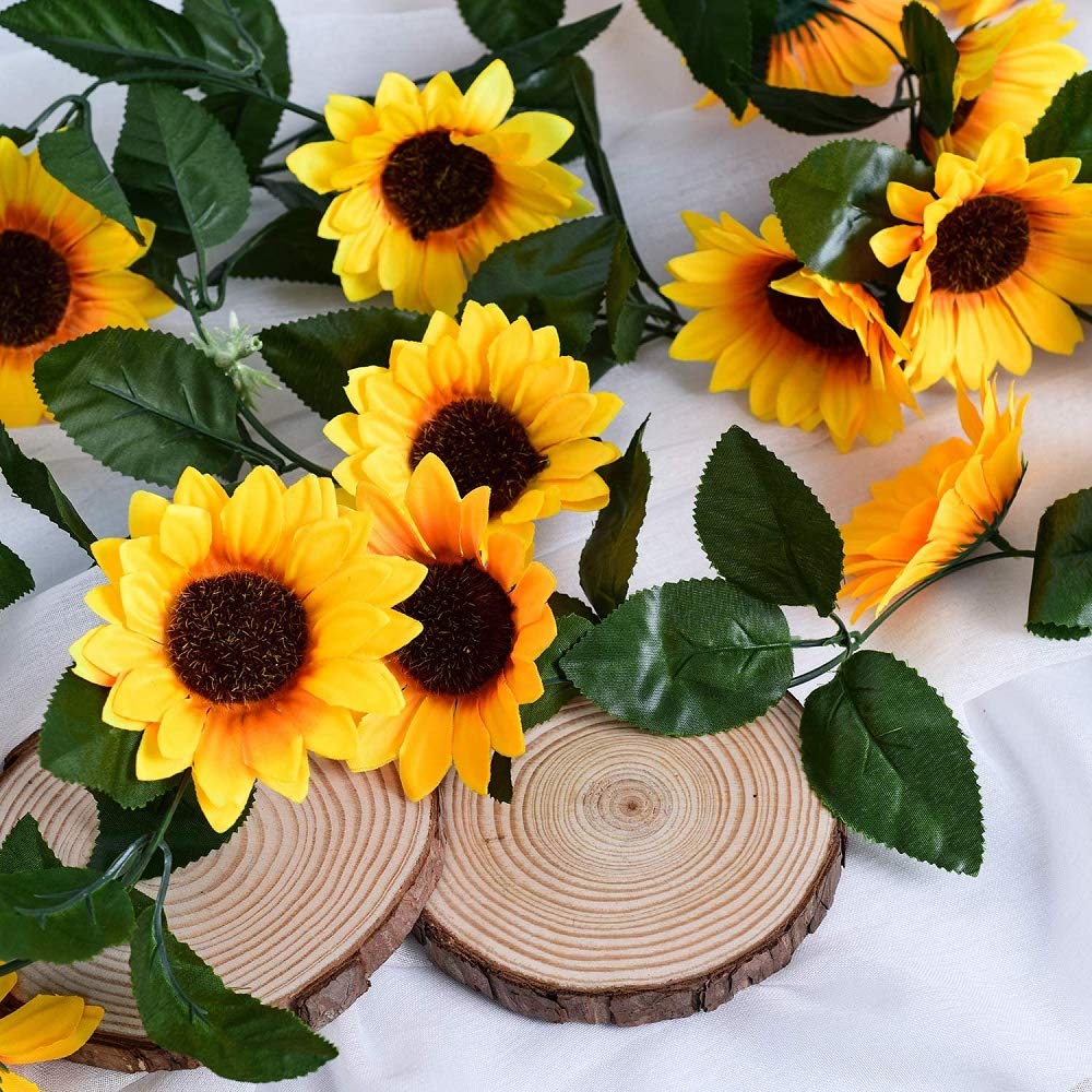 Amazon.com: Sezrgiu Simulation Sunflower String Lights Hanging