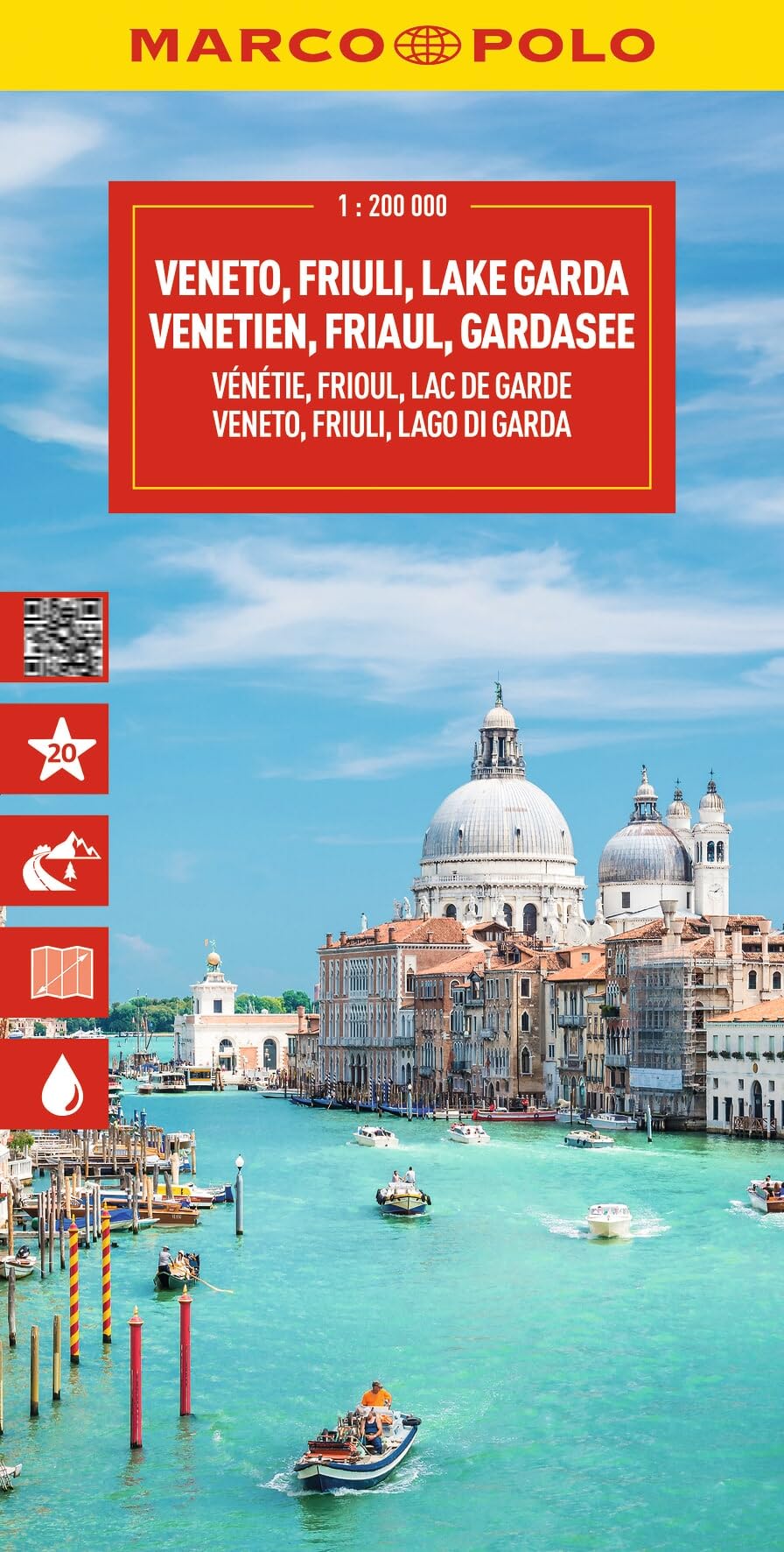 Marco Polo Wegenkaart Venetië/Friuli/Gardameer: wegenkaart 1:200 000