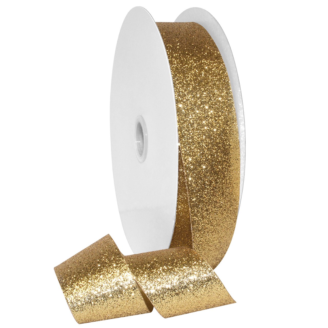 Morex Ribbon Nastro glitterato principessa, metallico, 3,8 cm x 91,4 m, oro, articolo 98509/00-634, 3,8 cm x 91,4 m